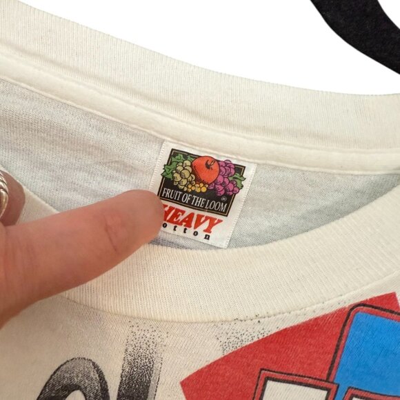 Vintage White Valvoline Race Car Short Sleeve Graphic Tee - Large - Picture 2 of 5